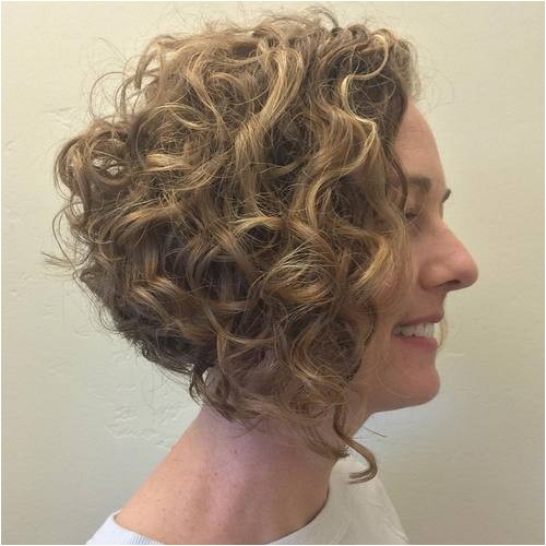 Angled Bob Haircut for Curly Hair 20 Cute Hairstyles for Naturally Curly Hair In 2017