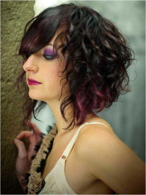 Asymmetrical Bob Haircuts for Curly Hair 10 Good Curly asymmetrical Bob