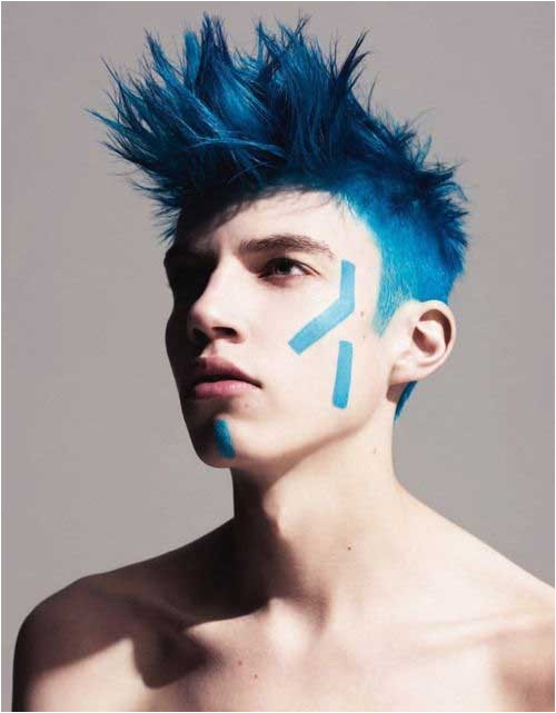 Blue Hairstyles for Men 20 Best Punk Haircuts for Guys