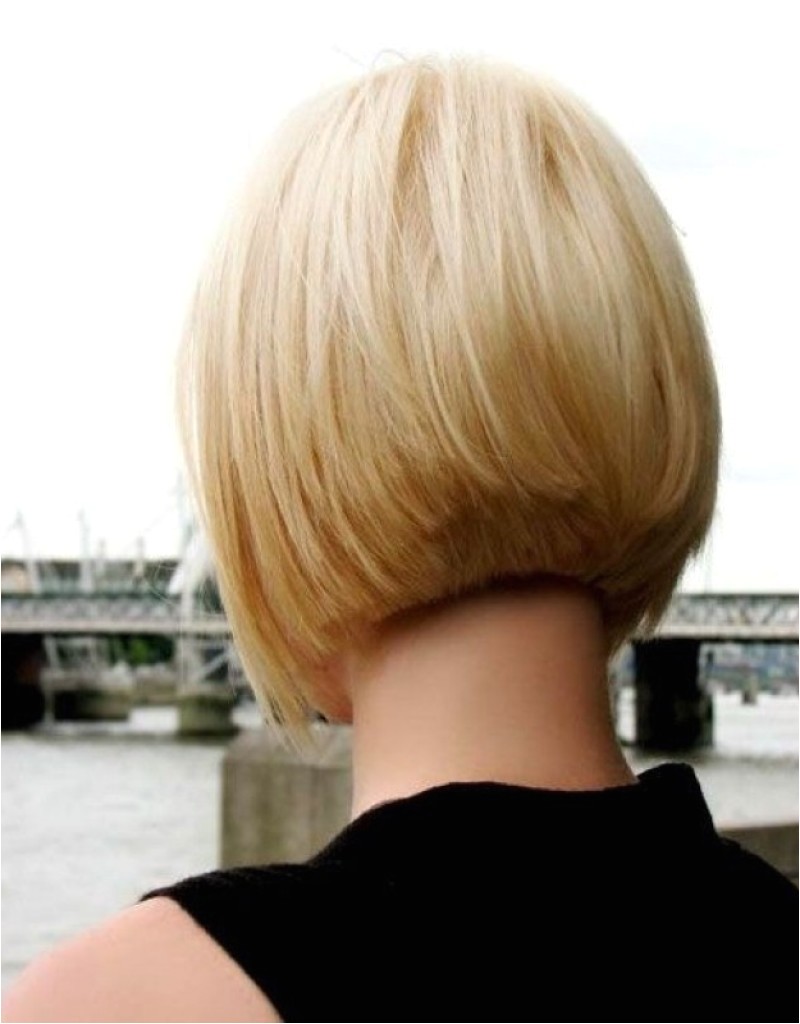 Bob Haircut Shorter In Back Short Layered Bob Hairstyles Front and Back View