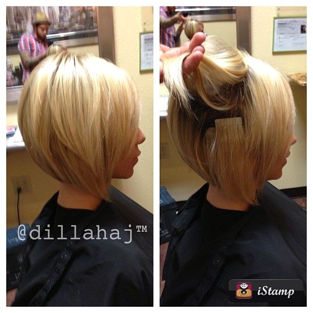 Bob Haircut with Extensions Tips Growing Out Short Hair