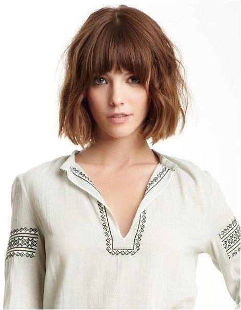 Curly Bob Haircuts with Bangs 18 Great Bob Hairstyles for Medium Hair 2015 Pretty Designs