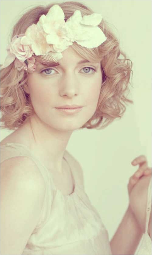 Curly Bob Wedding Hairstyles 30 Wedding Hair Styles for Short Hair