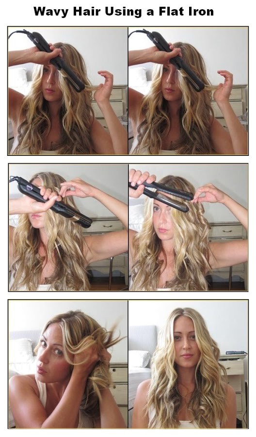 Curly Hairstyles with Flat Iron How to Make Little Fishtails for Your Hair