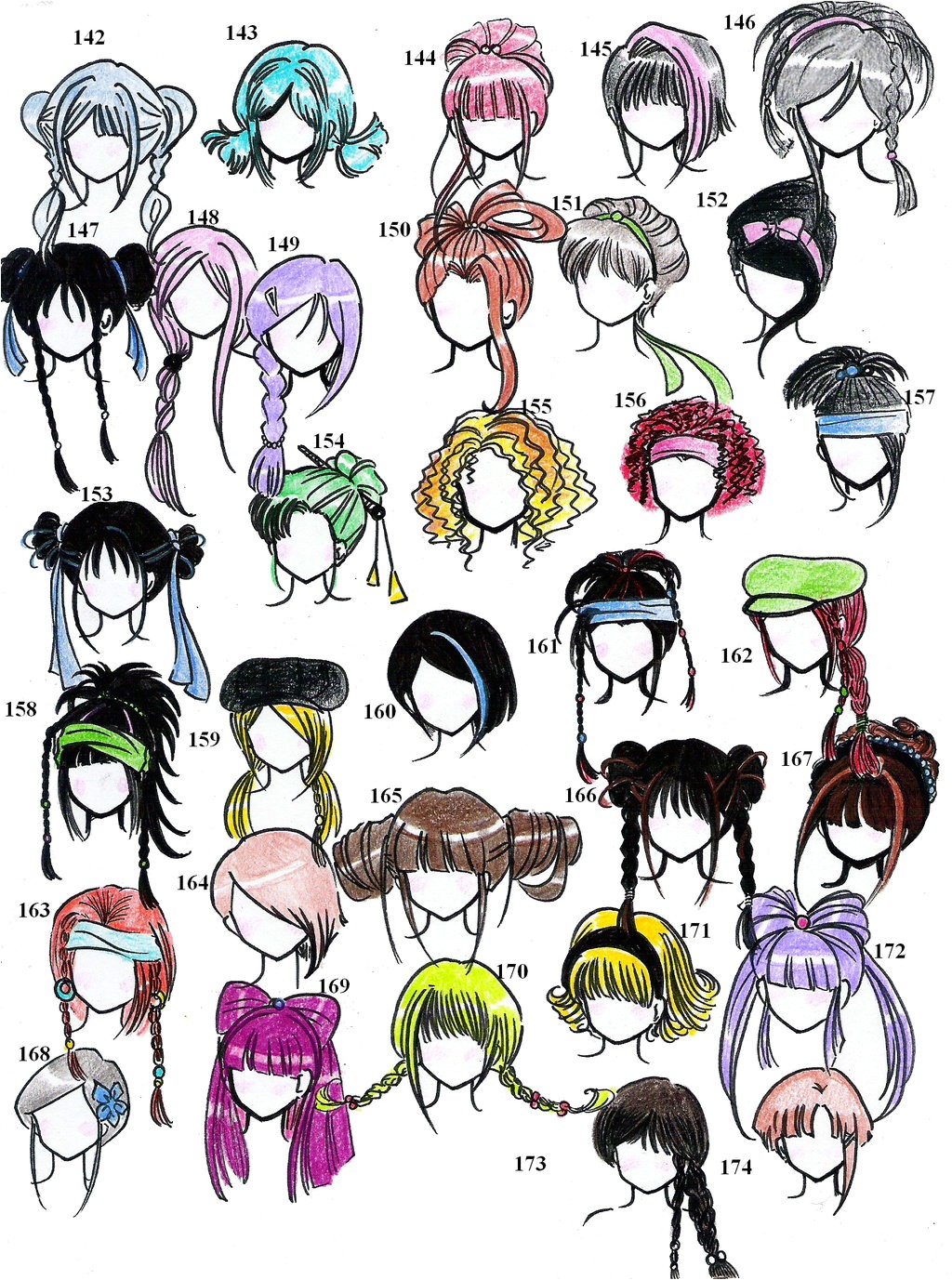 Cute Anime Girl Hairstyles Hairstyles 2nd Edition by Neongenesisevarei On Deviantart