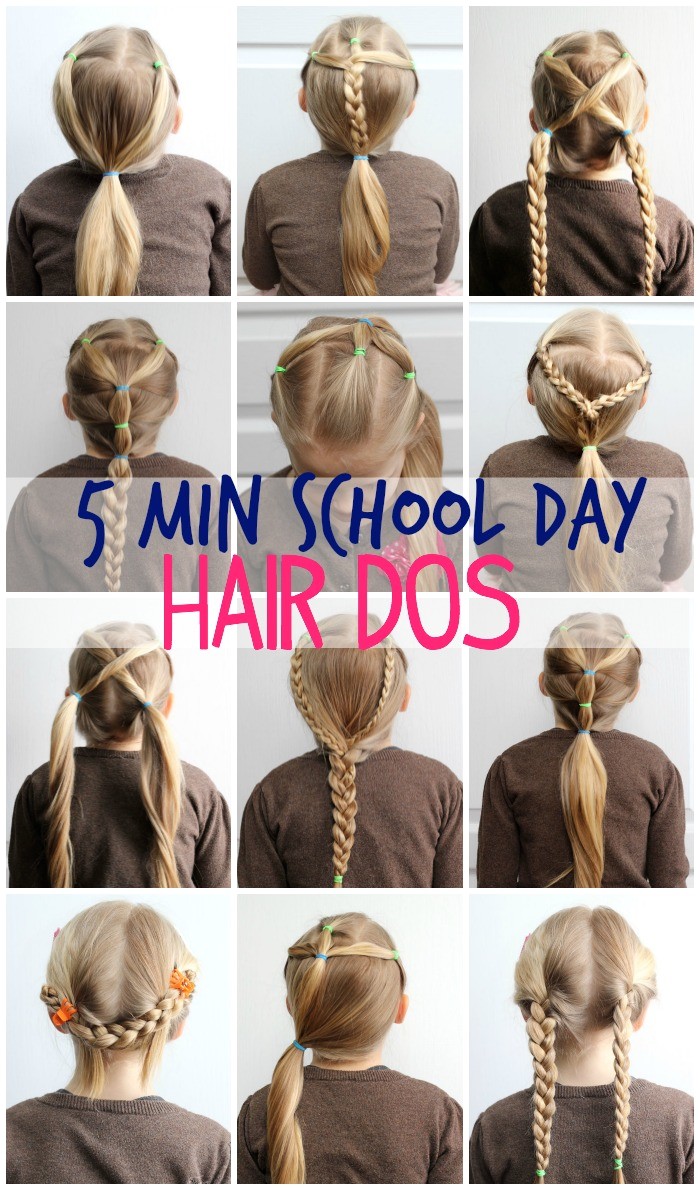 Cute Easy Hairstyles for School Days 5 Minute School Day Hair Styles Fynes Designs