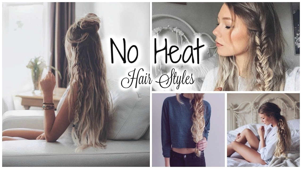 Cute Easy No Heat Hairstyles Cute Easy No Heat Hairstyles