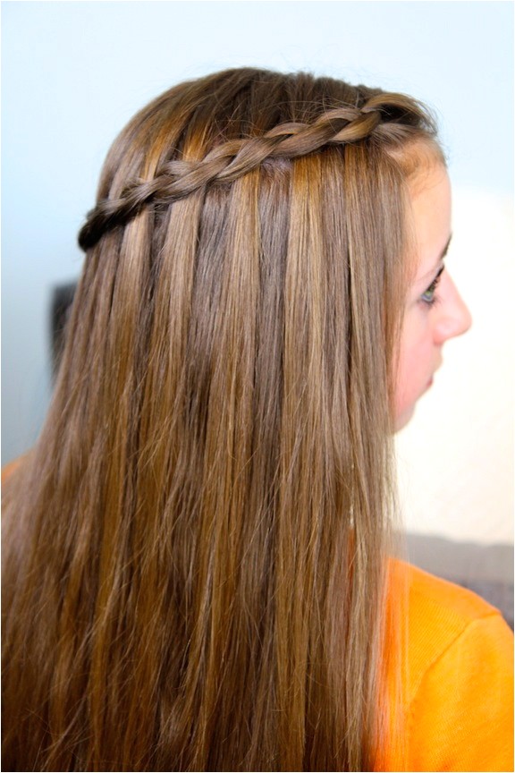 Cute Girl Hairstyles Waterfall Braid Dutch Waterfall Braid Cute Girls Hairstyles