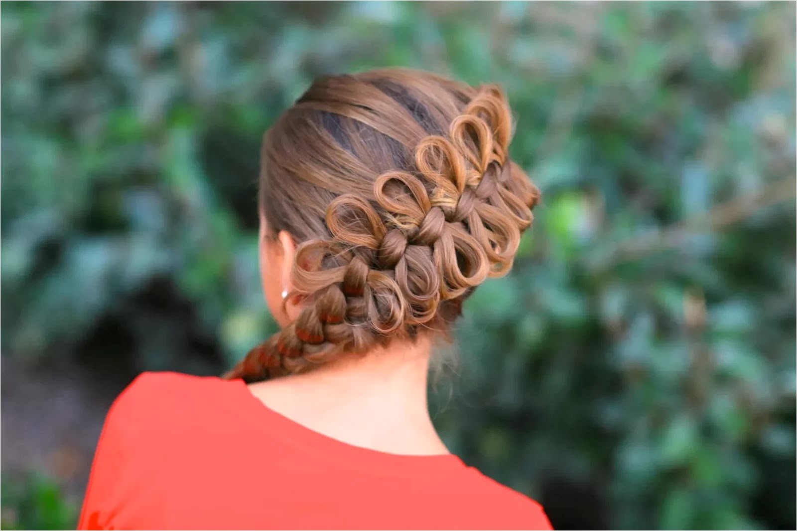 Cute Girls Hairstyles Bow Braid Women Fashion Updates Diagonal Bow Braid Hairstyle for Girls