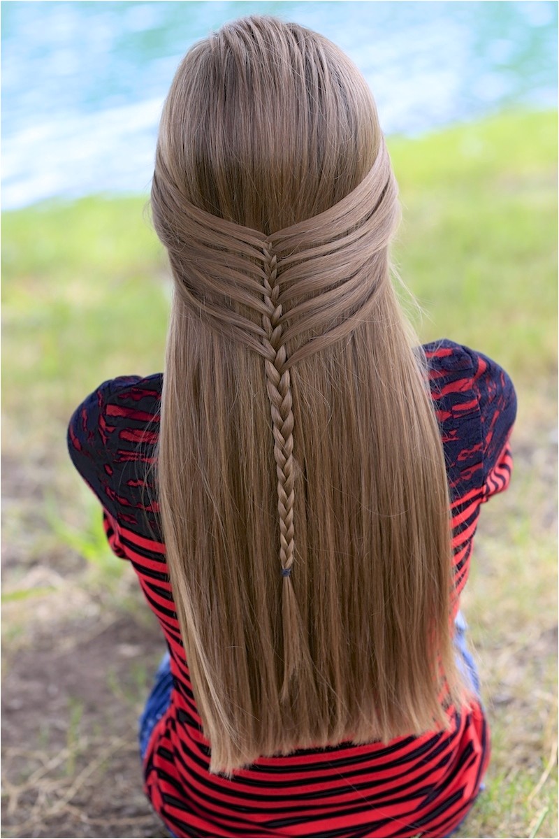 Cute Girls Hairstyles Mermaid Braid Mermaid Half Braid Hairstyles for Long Hair