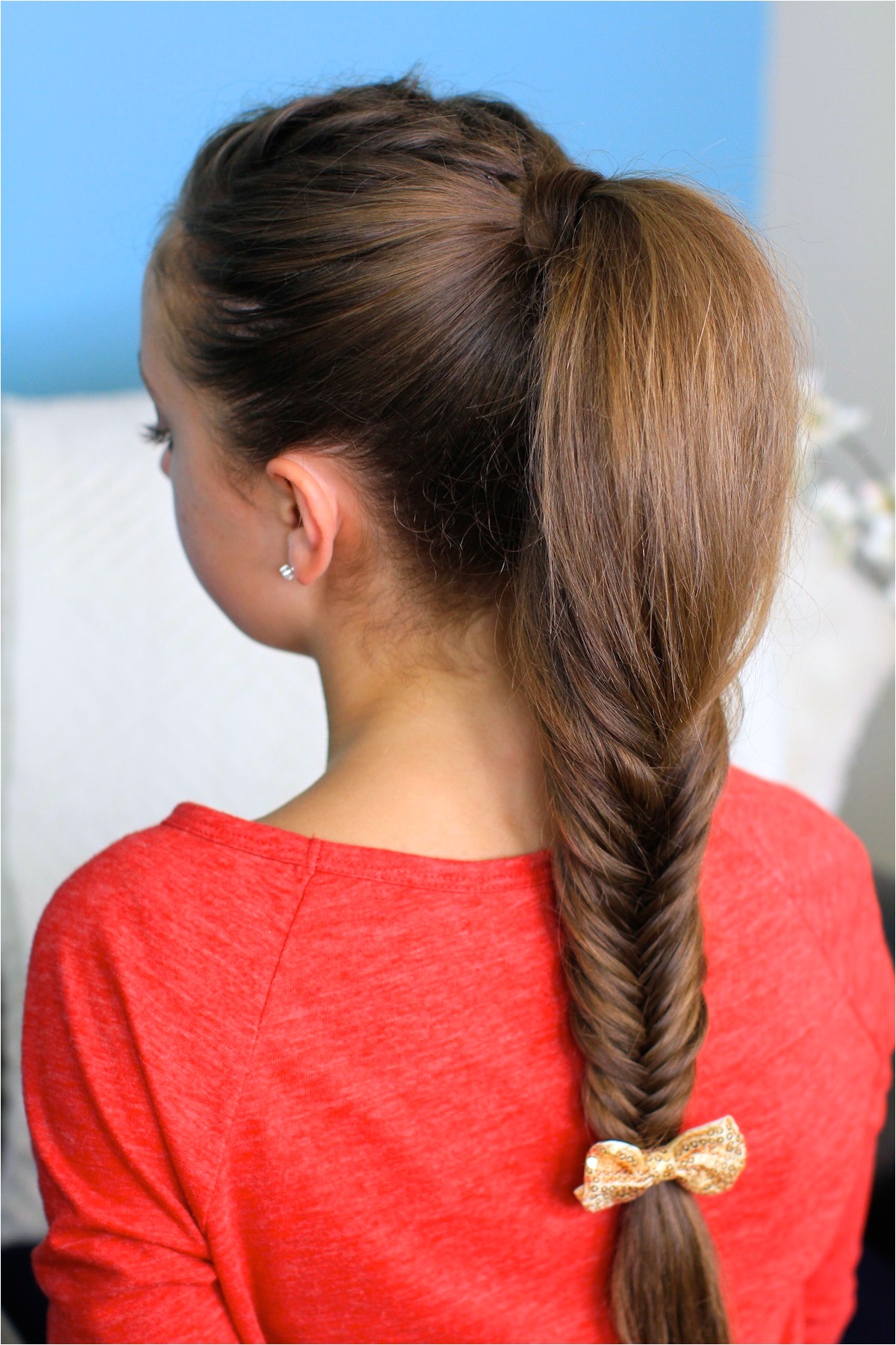 Cute Gurls Hairstyles Fluffy Fishtail Braid Hairstyles for Long Hair