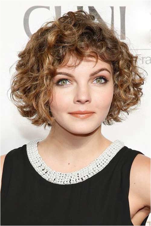 Cute Hairstyles for Short Curly Hair with Bangs 20 Short Curly Hair with Bangs