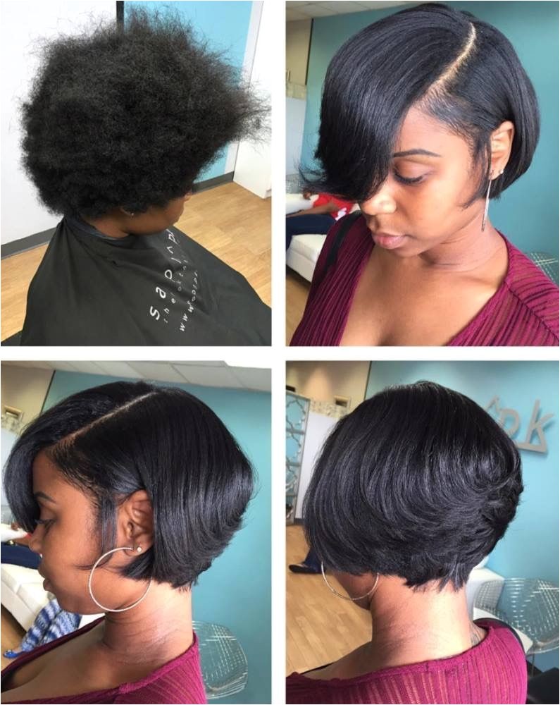 Cute Hairstyles for Short Hair Black Girl Silk Press and Cut Short Cuts Pinterest