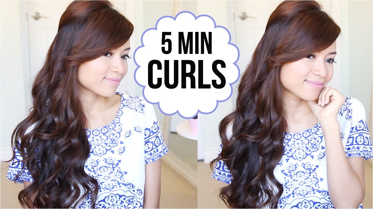 Cute Hairstyles when You Curl Your Hair Hairstyle Hack How to Curl Your Hair In 5 Minutes