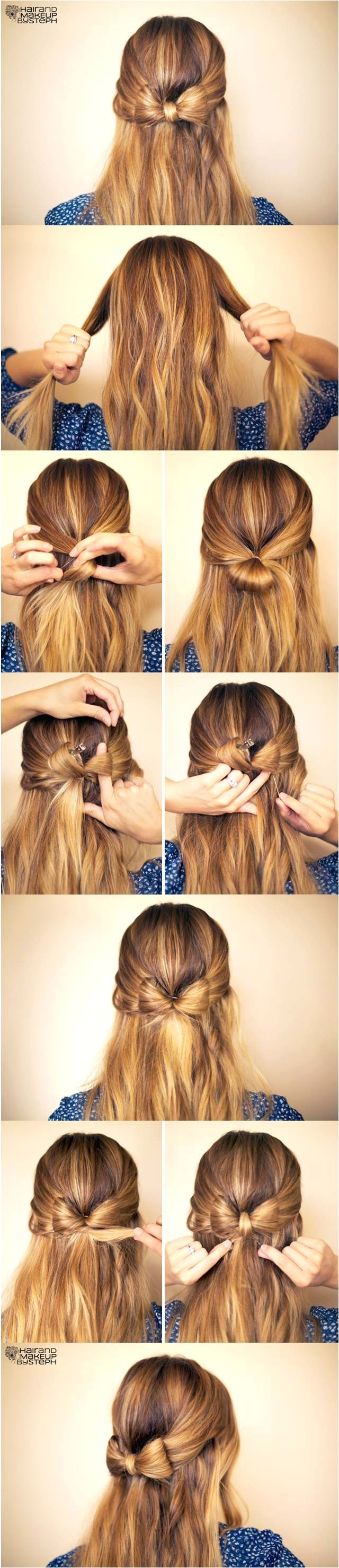 Cute Hairstyles with Bows 19 Pretty Long Hairstyles with Tutorials Pretty Designs