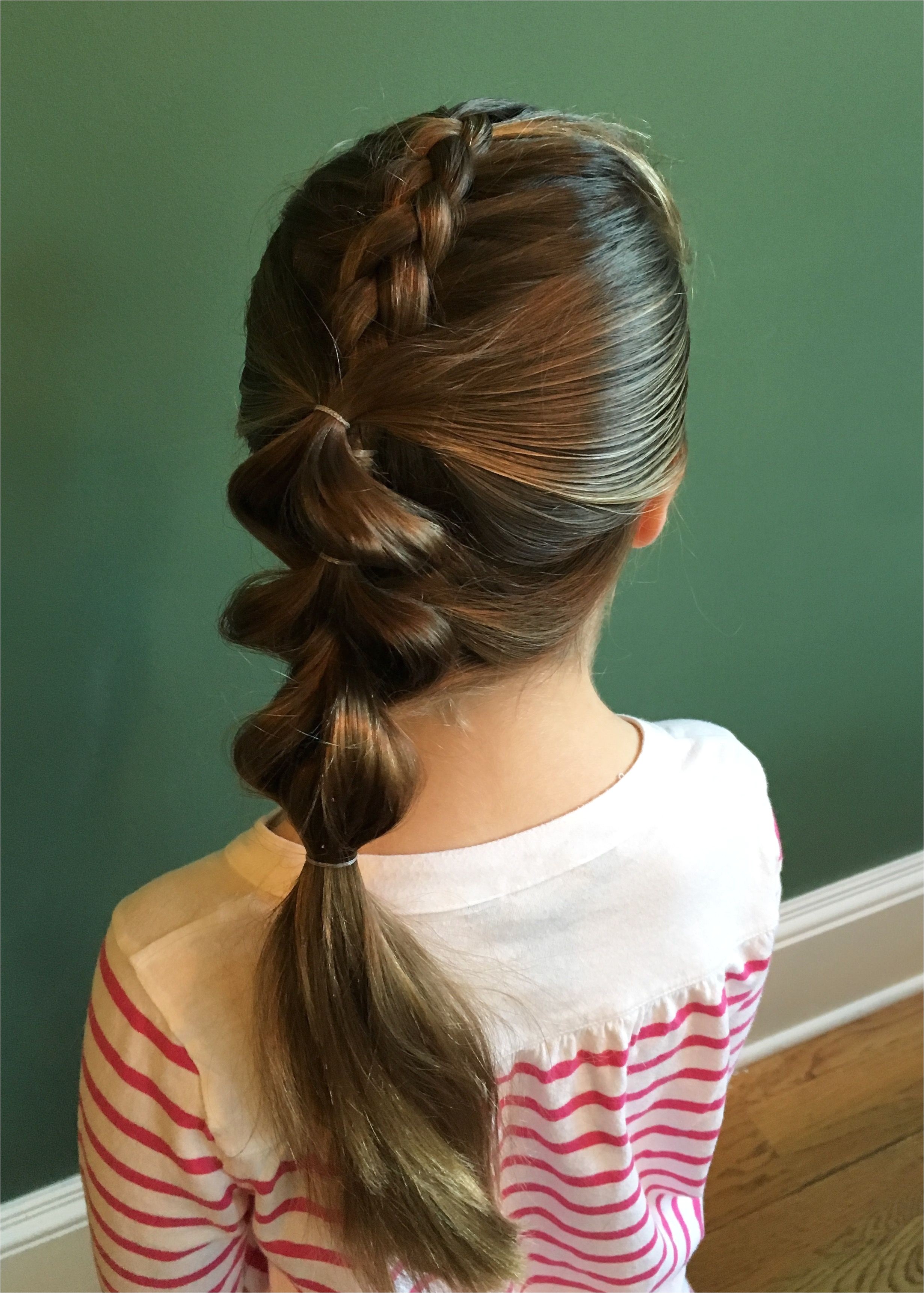 Dutch Braid Cute Girl Hairstyles Wrapped Dutch Braid Into Pull Thru Braid My Dos