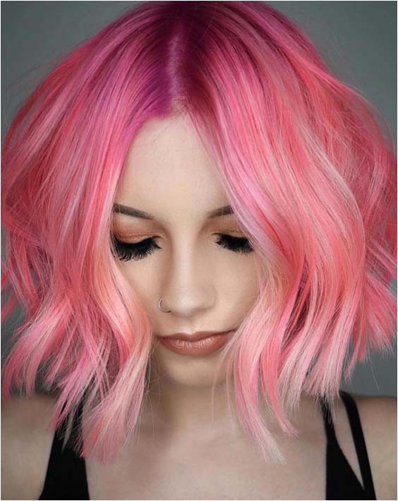 Edgy Bob Haircuts 2018 40 Edgy Pink Bob Haircuts and Hairstyles for 2018