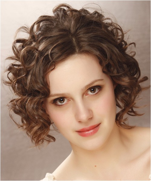 Fancy Hairstyles for Short Curly Hair Short Curly formal Hairstyle Brunette Hair Color