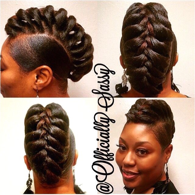 Gator Braid Hairstyle 17 Best Ideas About Black Hair Mohawk On Pinterest