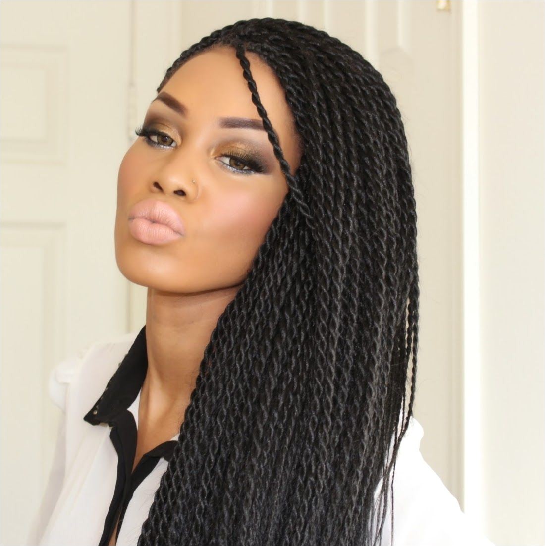 Hairstyles for Senegalese Twist Braids Senegalese Twist Braids Medium Size Google Search