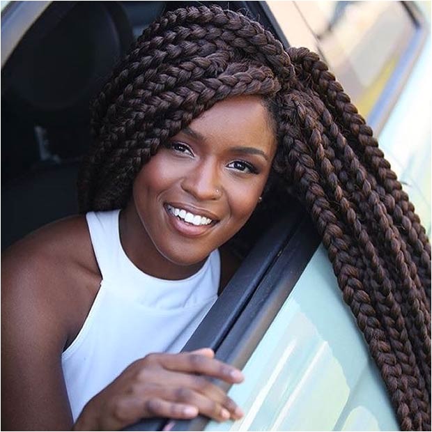 Hairstyles with Jumbo Braids 21 Best Jumbo Box Braids Hairstyles