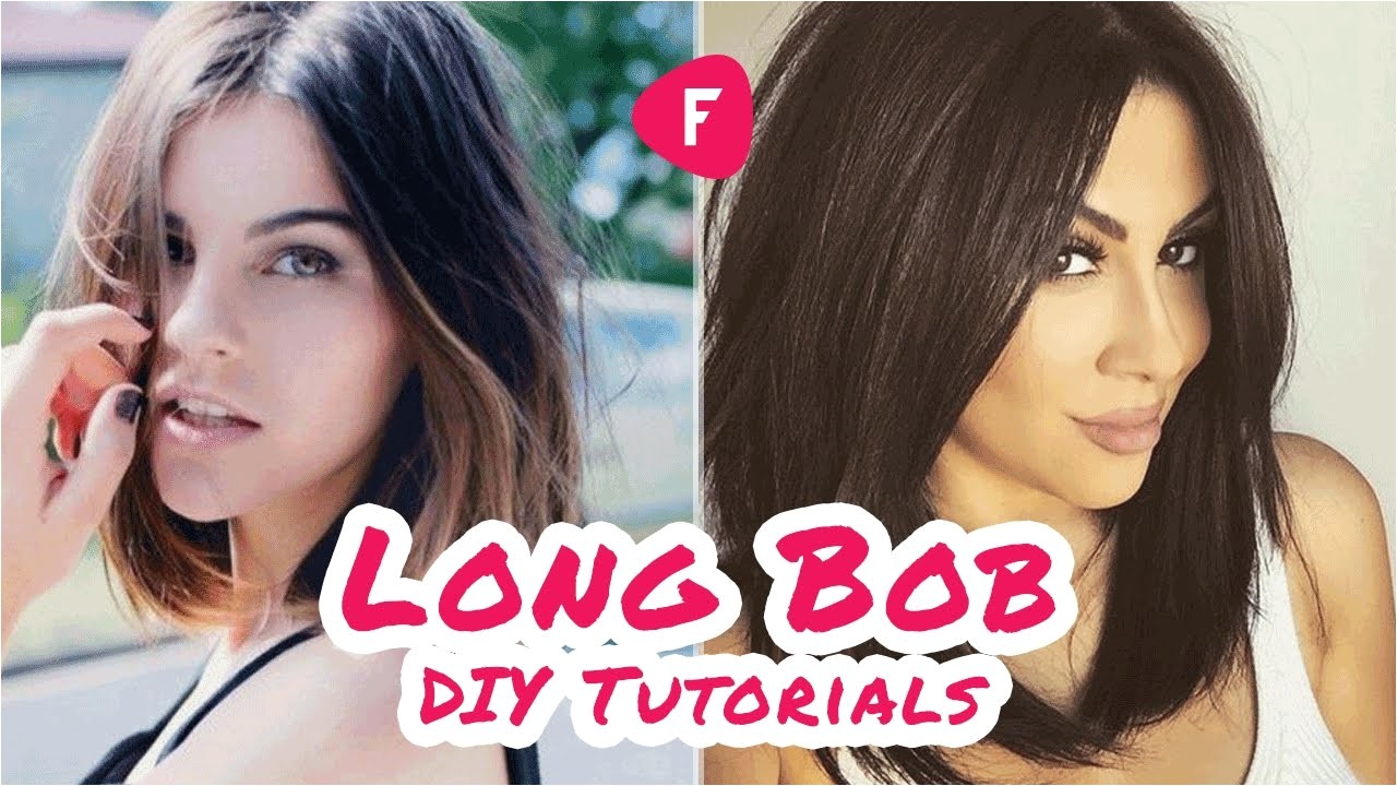 How to Cut A Layered Bob Haircut Yourself How to Cut Your Own Hair Long Bob Diy Tutorials