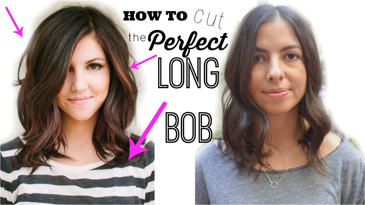 How to Cut Bob Haircut Yourself How to Cut the Perfect Long Bob "lob Haircut"
