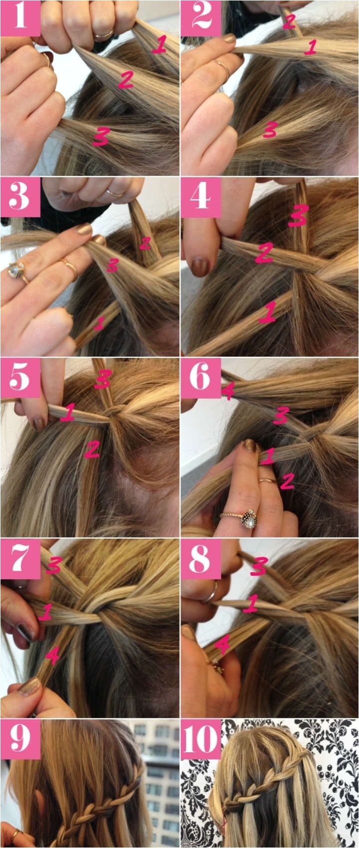 How to Do Hairstyles with Braids 10 Best Waterfall Braids Hairstyle Ideas for Long Hair