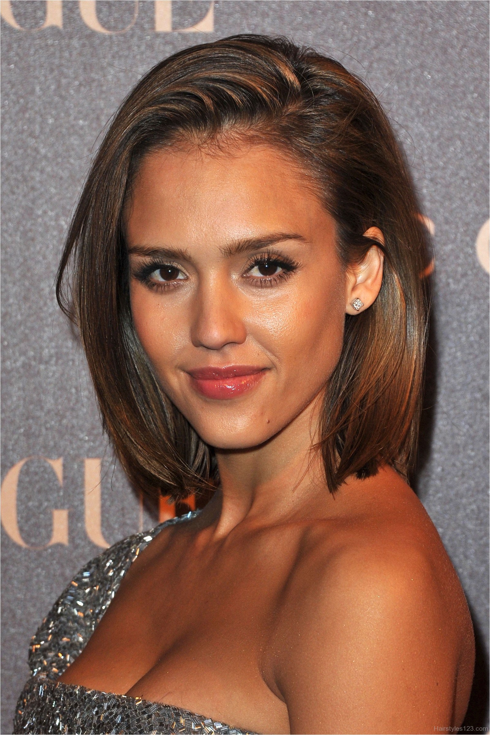 Jessica Alba Bob Haircut Angled Bob Hairstyles