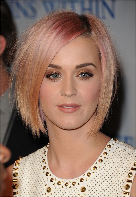 Katy Perry Bob Haircut Katy Perry Short Pink Bob Hairstyle Short Straight Haircut