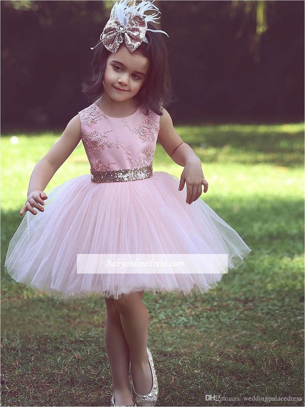 Little Girl Pageant Hairstyles 2018 Pink Princess Little Girls Pageant Dresses Jewel Neck Lace