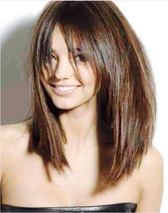 Long Bob Haircut with Fringe 30 Inspiring Long Bob Hairstyles Haircuts Ideas