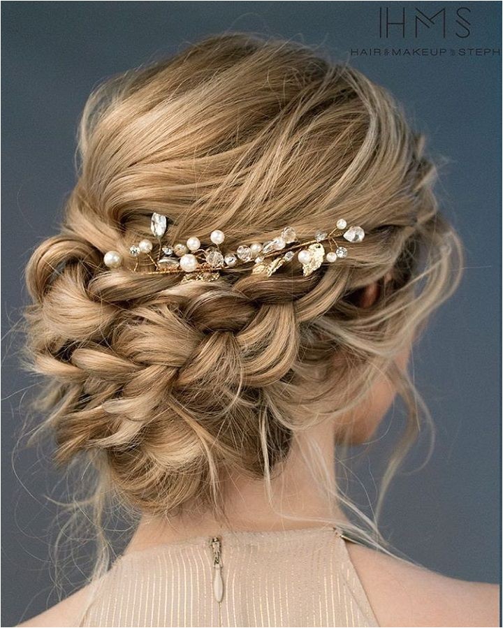 Loose Braided Bridal Hairstyles Beautiful Loose Braided Updos Bridal Hairstyle Perfect for