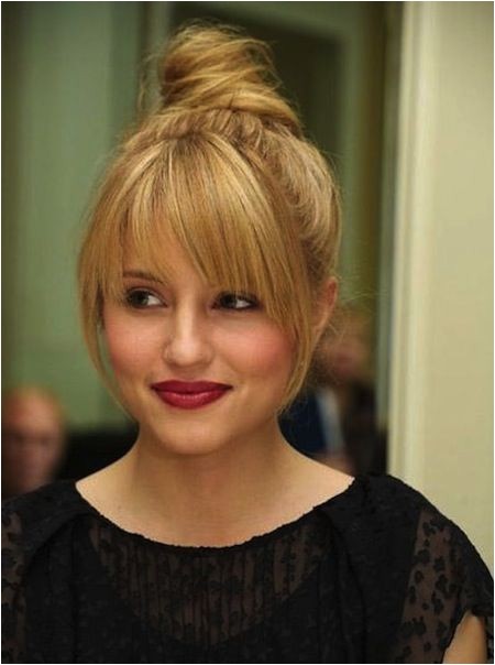 Medium Hairstyles Updos with Bangs Medium Length Hairstyles with Bangs Medium Length Idea