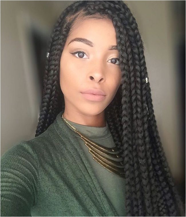 Medium Sized Braid Hairstyles 45 Stunning Medium Box Braids Experiment with Loved E