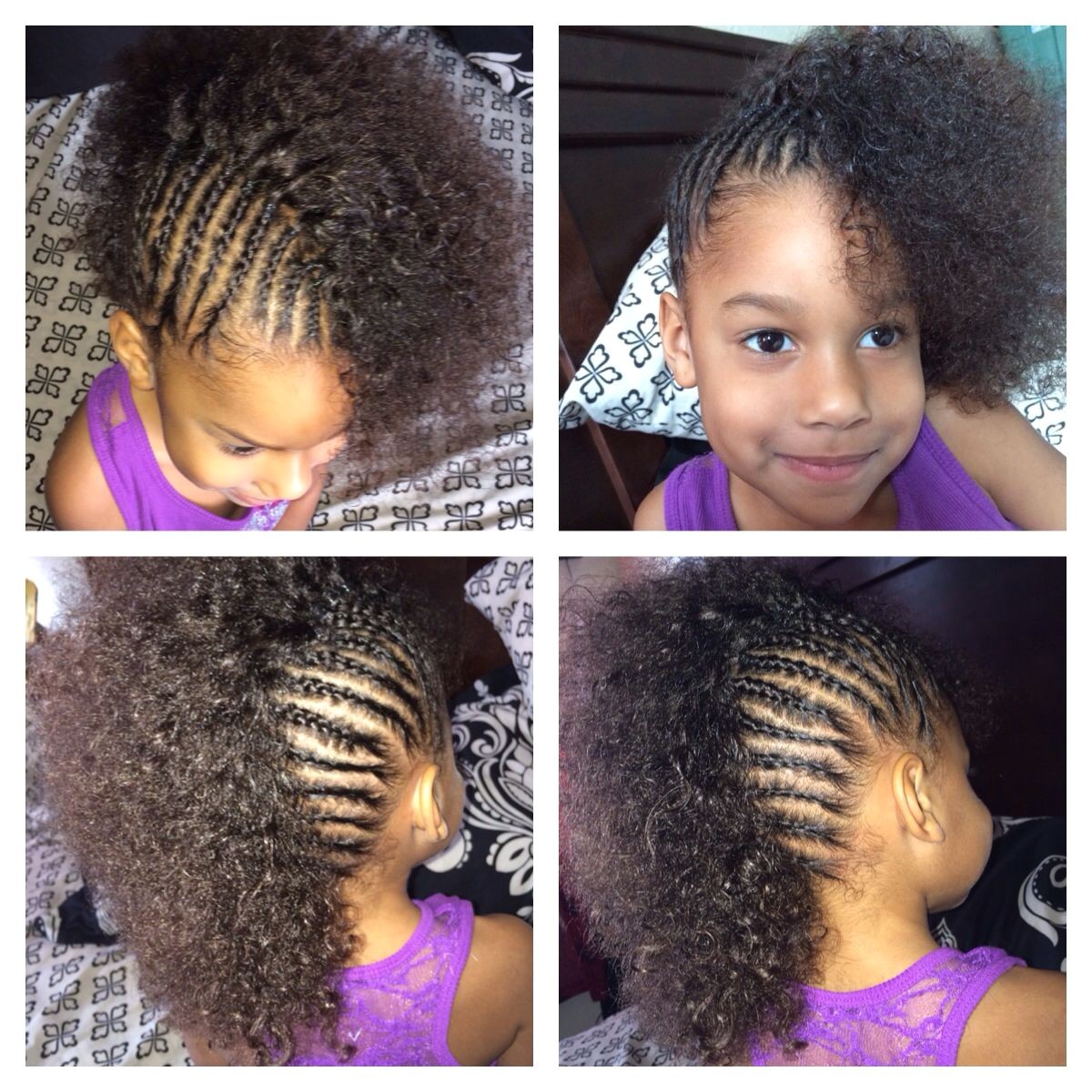 Mixed Girl Hairstyles Braids Cornrows Mixed Girl toddler Halfro Hairstyles