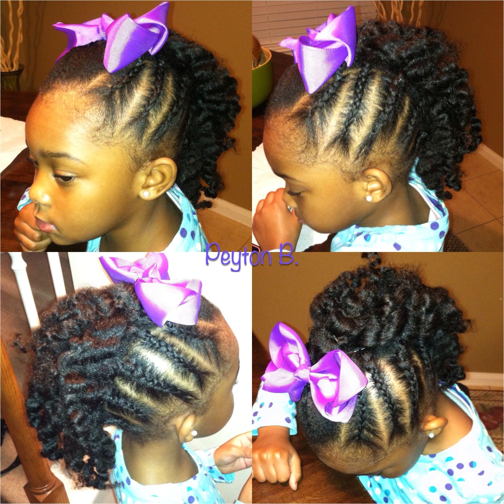 Mohawk Hairstyles for Little Black Girls Braided Mohawk with Braidout In the Middle Natural Hairstyles for