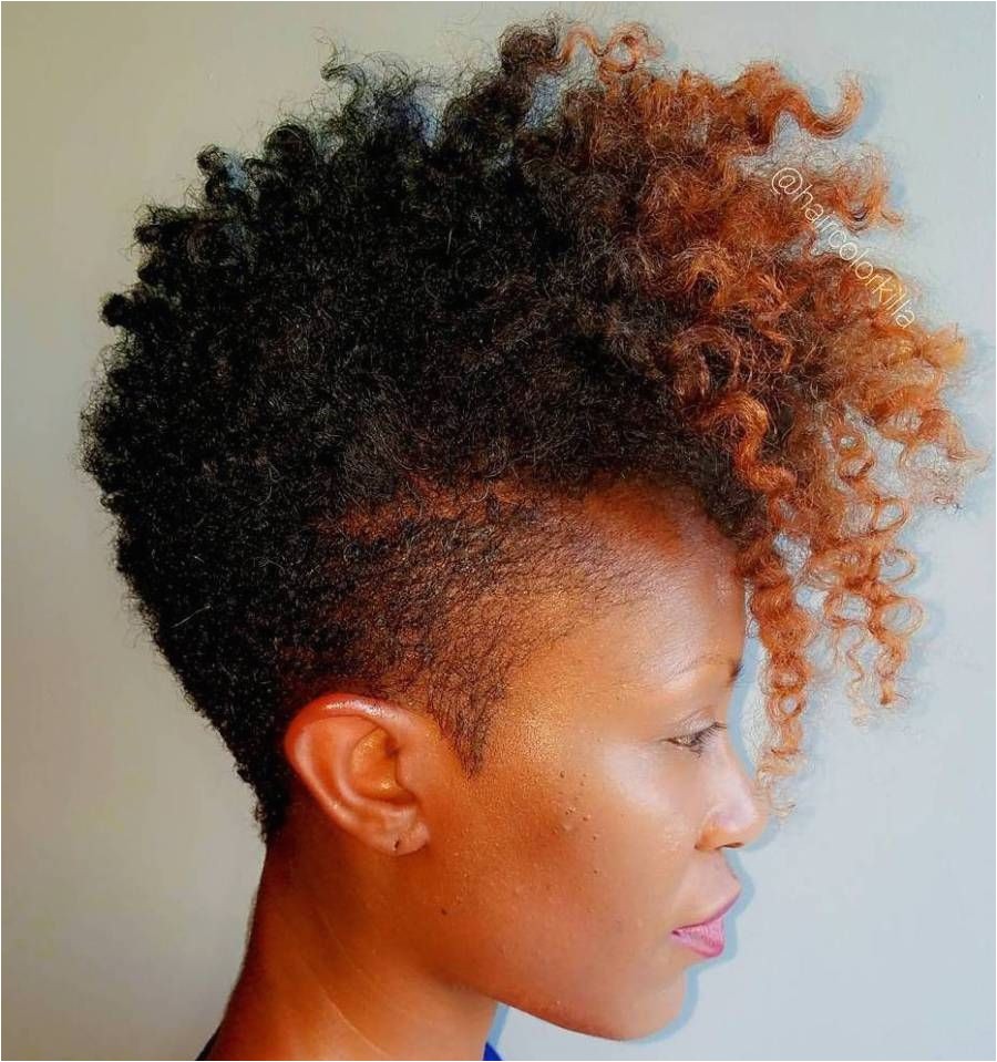 Natural Curly Mohawk Hairstyles 40 Cute Tapered Natural Hairstyles for Afro Hair