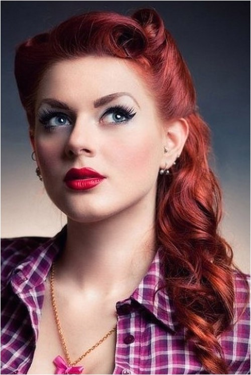 Pin Up Hairstyles for Long Hair Pictures Beautiful Pin Up Hairstyles for Long Hair Prom New