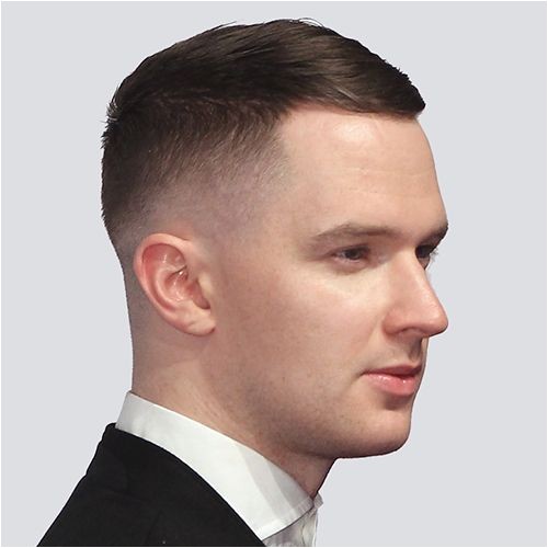 Self Haircut Men Low Fade with A Side Part Hair