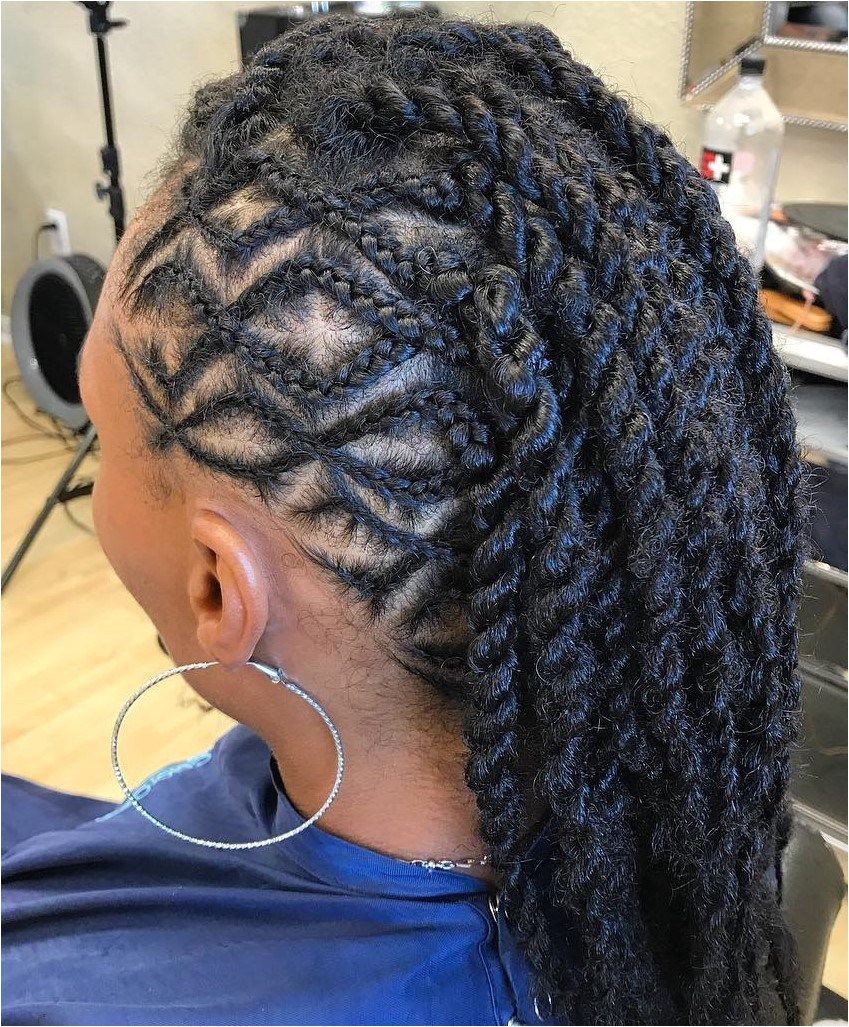 Zig Zag Braids Hairstyle 70 Best Black Braided Hairstyles that Turn Heads