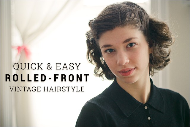 Easy 1940s Hairstyles for Short Hair the Hair Parlor Quick & Easy Vintage Hairstyle the