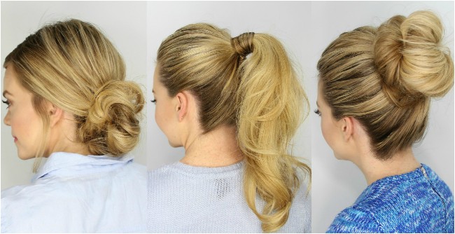 Easy 5 Min Hairstyles 3 Easy 5 Minute Hairstyles