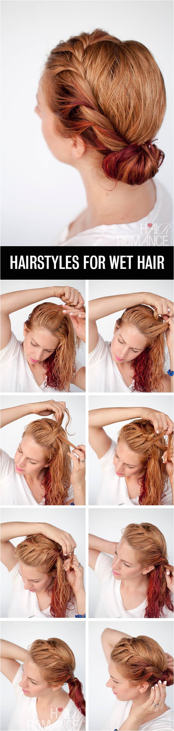 Easy Hairstyles for Damp Hair Get Ready Fast with 7 Easy Hairstyle Tutorials for Wet