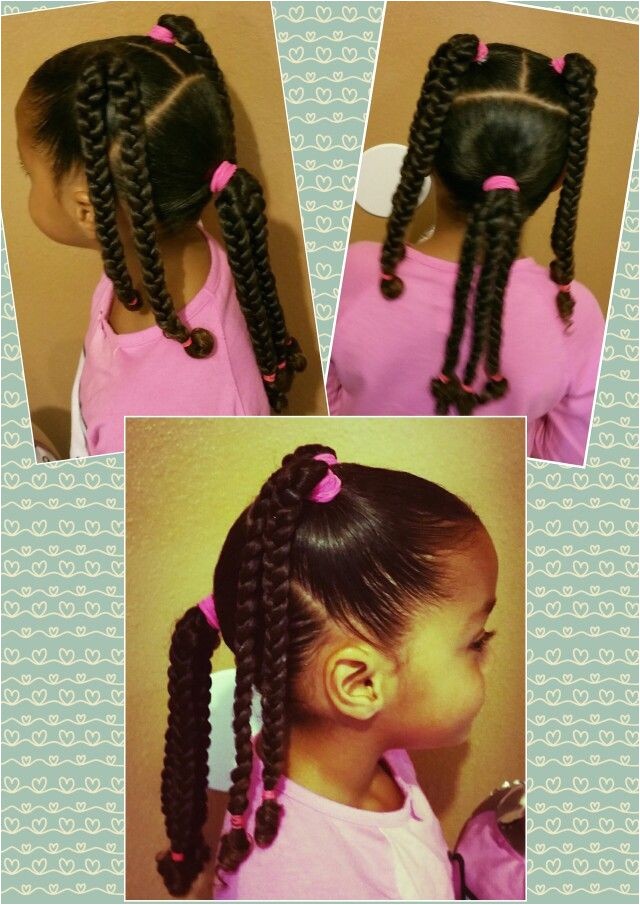 Easy Hairstyles for Mixed Kids Mixed Black Braids Girls Kids Curly Curls Natural Hair