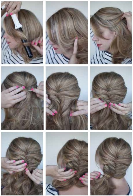 Easy Hairstyles Step by Step Instructions Curly Side Ponytail for Step by Step Instructions Go to