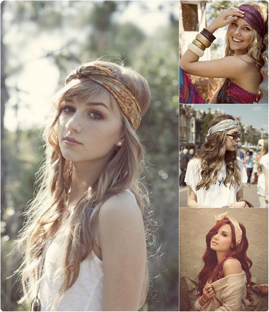 Easy Hairstyles with Bandanas why Not Try Hair Accessories In This Autumn
