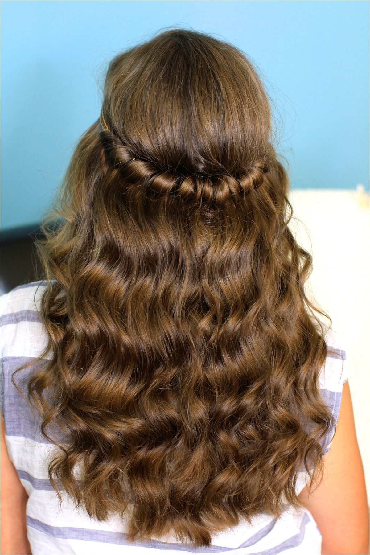 Easy Hairstyles with Hair Down Headband Twist Half Up Half Down Hairstyles