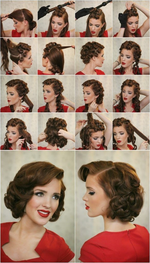 Easy to Do Vintage Hairstyles 14 Glamorous Retro Hairstyle Tutorials Pretty Designs