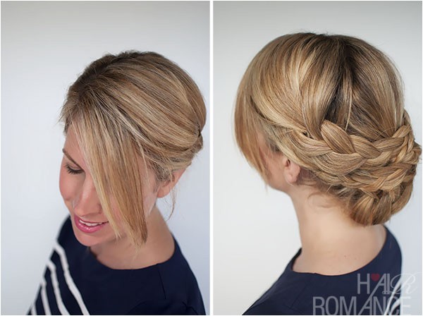 Easy Upstyle Hairstyles Hairstyle How to Easy Braided Updo Tutorial Hair Romance